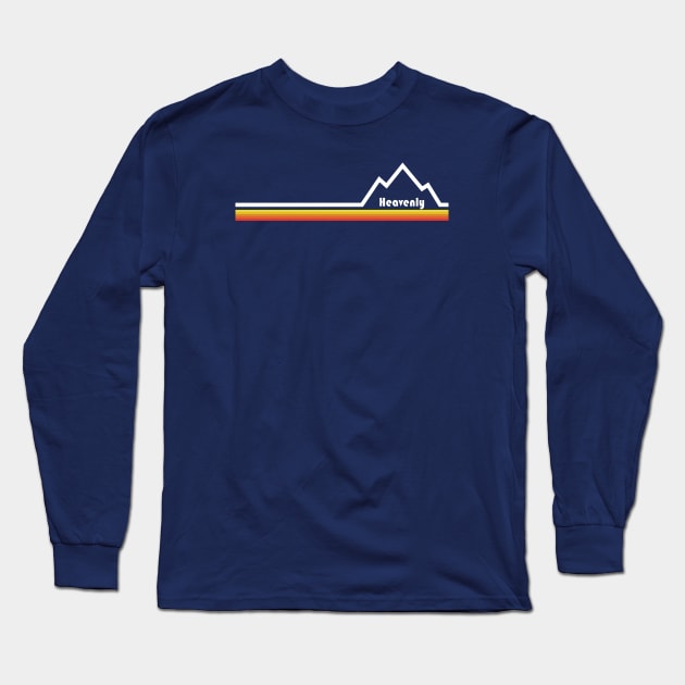 Heavenly Ski Resort Long Sleeve T-Shirt by esskay1000